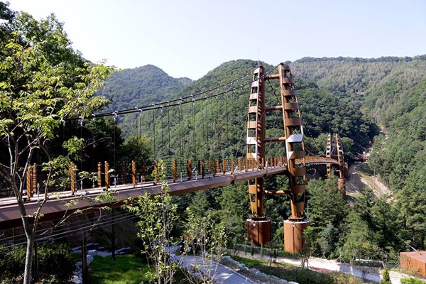 ▲ 좌구산 명상구름다리.ⓒ충북도