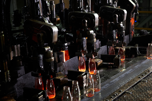 ▲ 삼광글라스 병생산 현장ⓒ삼광글라스