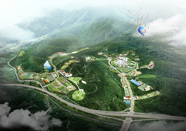 ▲ 영동 레인보우 힐링관광지 조감도.ⓒ영동군