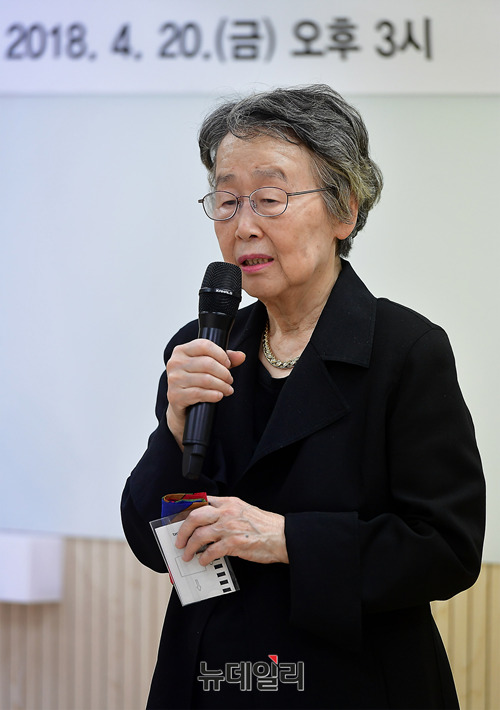 ▲ '미디어연대' 창립 기념식에 참석한 이인호 전 KBS 이사장.ⓒ뉴데일리 정상윤 기자