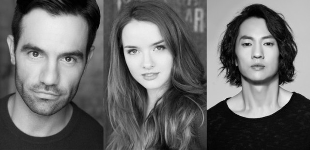 ▲ (좌측부터) 뮤지컬 배우 라민 카림루, 애나 오번, 마이클 리.ⓒ블루스테이지