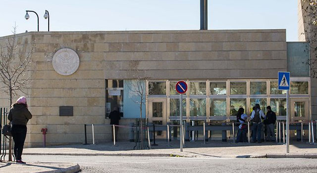 ▲ 서예루살렘 지역에 있는 美영사관. 5월 중순부터 美대사관 본부가 된다. ⓒ위키피디아 공개사진.