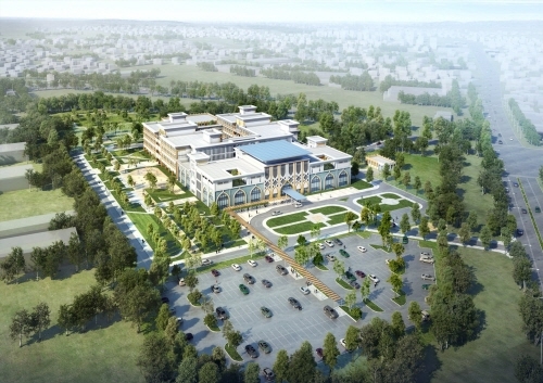 ▲ 우즈베키스탄 국립아동병원 조감도. ⓒ이화의료원