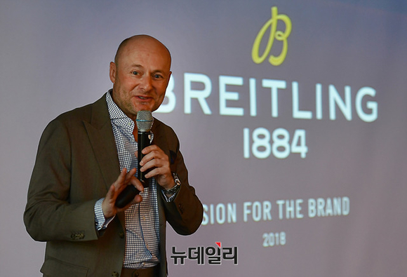 ▲ 조지 컨(Georges Kern) 브라이틀링 신임 CEO ⓒ 뉴데일리 정상윤 기자
