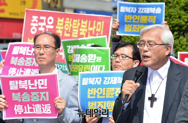 ▲ 이성구 전국탈북민강제북송반대 국민연합 공동대표.ⓒ뉴데일리 공준표 기자