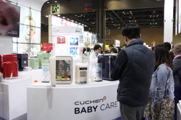 ▲ 지난달 열린 킨텍스 베이비페어 내 쿠첸 부스 ⓒ 쿠첸