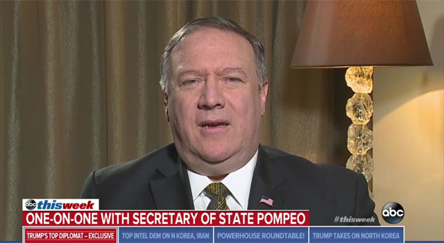 ▲ 마이크 폼페오 美국무장관은 지난 29일(현지시간) 美ABC와의 인터뷰에서 북한 비핵화에 매우 낙관적인 견해를 내비쳤다. ⓒ美ABC 관련영상 화면캡쳐.