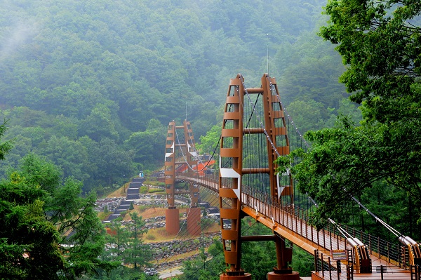 ▲ 좌구산 명상구름다리.ⓒ증평군