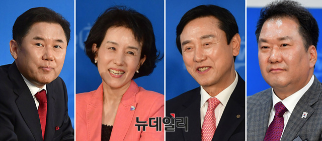 ▲ 우파 진영은 서울교육감선거 단독 출마를 선언한 이준순 후보를 제외한 4명의 후보를 놓고 단일화를 추진하고 있다. 왼쪽부터 곽일천 전 디지텍고 교장, 박선영 동국대 교수, 최명복 전 서울시의회 교육의원, 두영택 광주여대 교수. ⓒ뉴데일리 DB