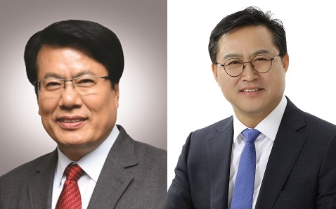 ▲ 이근규(좌)·이경용 전 제천시장 예비후보.ⓒ제천시 선관위
