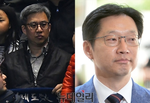▲ 드루킹 댓글 조작 혐의로 구속된 김동원 씨(좌)가 