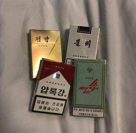 ▲ 북한이 최근 품질과 가격을 높인 담배를 중국에 수출해 외화를 벌고 있다고 한다. 사진은 SNS 인스타그램에 유통되는 북한담배 사진. ⓒ인스타그램 화면캡쳐.