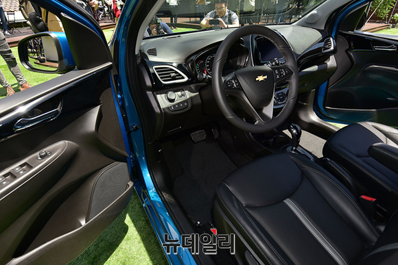 ▲ 쉐보레 뉴 스파크의 내부 모습.ⓒ정상윤 기자