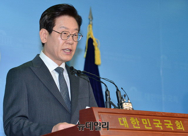 ▲ 더불어민주당 이재명 경기도지사 후보. ⓒ뉴데일리 공준표 기자