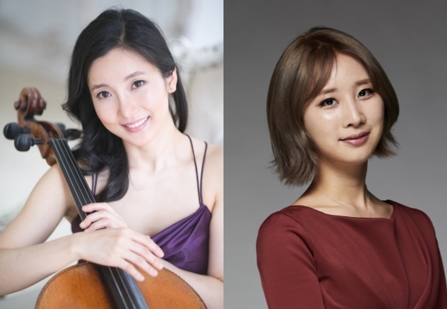 ▲ 첼리스트 임희영(왼쪽), 더블베이시스트 성미경ⓒ금호아시아나문화재단