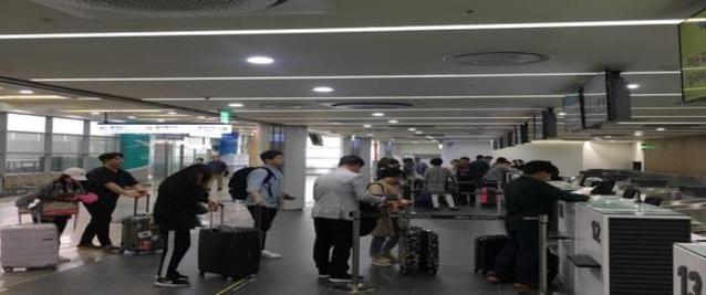 ▲ 광명역 도심공항 체크인카운터.ⓒ국토부