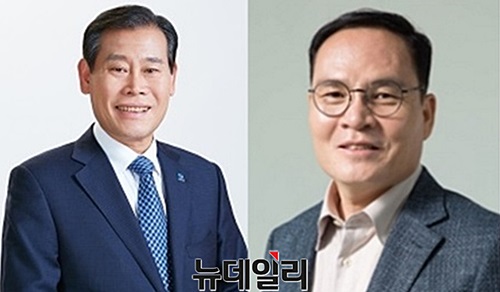 ▲ 사진 왼쪽부터 민주당 김재종 후보, 한국당 전상인 후보.ⓒ뉴데일리 충청본부 D/B