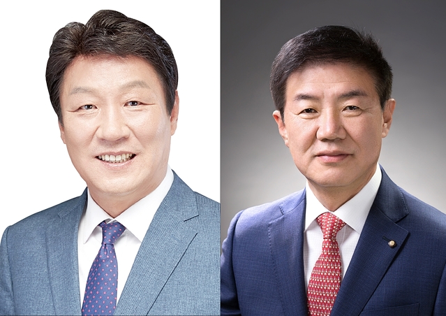 ▲ 사진 왼쪽부터 강대식 바른미래당 동구청장 후보, 배기철 한국당 동구청장 후보.ⓒ각 후보측