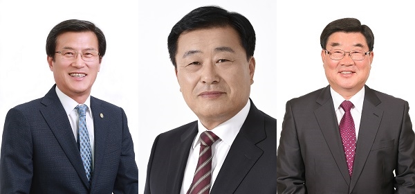 ▲ 좌로부터 홍성열·최재옥·이현재 후보.ⓒ중앙선거관리위원회 홈페이지 캡처