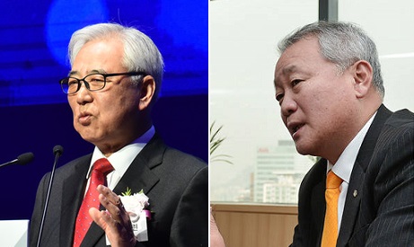 ▲ 최근 사의을 표명한 문용린 한국교직원공제회 이사장(왼쪽), 안양옥 한국장학재단 이사장. ⓒ뉴데일리DB