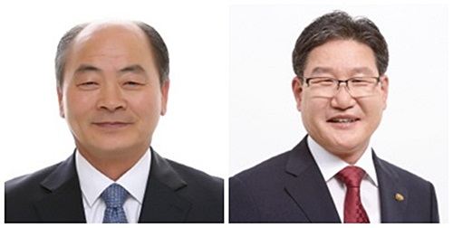 ▲ 사진 왼쪽부터 민주당 정구복 후보, 한국당 박세복 후보.ⓒ각 후보 선거사무소