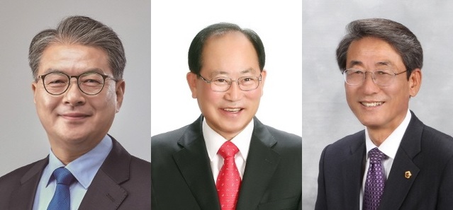 ▲ 단양군수 선거전에 나온 김광직 더불어민주당ㆍ류한우 자유한국당ㆍ엄재창 무소속 후보(왼쪽부터).ⓒ중앙선거관리위원회 사진 캡처