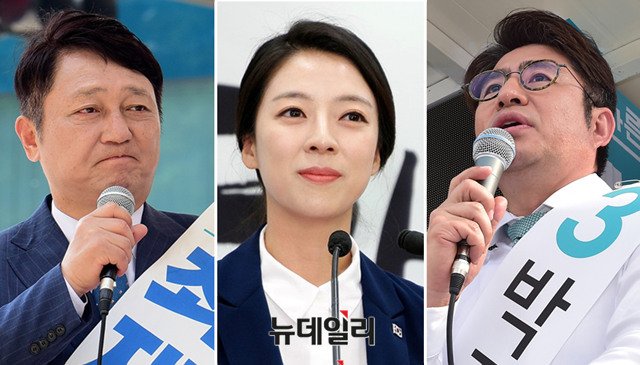 ▲ 6·13 국회의원 재선거 서울 송파을 지역에 출마하는 더불어민주당 최재성 후보(왼쪽부터), 자유한국당 배현진 후보, 바른미래당 박종진 후보.ⓒ뉴데일리 DB