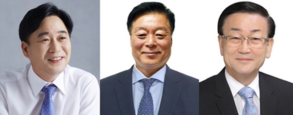 ▲ 사진 왼쪽부터 이후삼, 이규희, 윤일규 당선인.ⓒ중앙선거관리위원회
