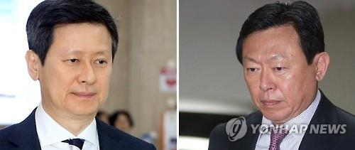 ▲ 신동주 전 일본롯데홀딩스 부회장(왼쪽)과 신동빈 롯데그룹 회장. ⓒ연합뉴스