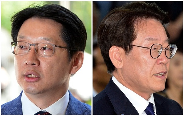 ▲ 김경수 경남도지사와 이재명 경기도지사. ⓒ뉴데일리 DB