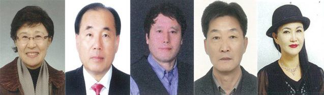 ▲ 2018 충주시민대상 수상자로 선정된 김애자,정순일,여명구,이찬일,한미래 씨(왼쪽부터)ⓒ충주시