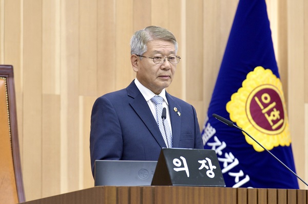 ▲ 1일 세종시의회 의장에 서금택 의원이 선출됐다.ⓒ세종시의회