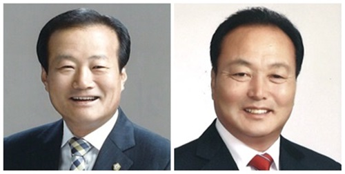 ▲ 사진 왼쪽부터 하재성 의장, 김현기 부의장.ⓒ청주시의회