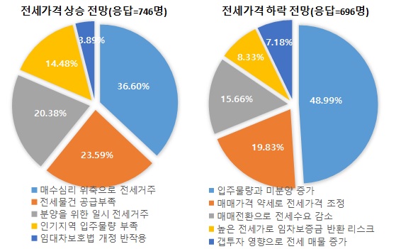 ▲ 하반기 주택 전세가격 전망 이유. ⓒ 부동산114