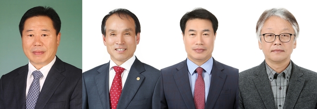 청도군의회는 지난 6일 제248회 임시회를 열고 의장에 박기호, 부의장 김효태, 운영위원장에 박재성, 산업경제위원장에 이경동 의원(왼쪽부터)을 각각 선출했다.ⓒ청도군