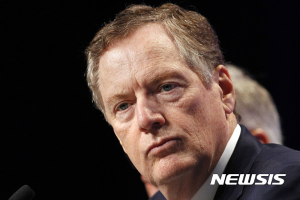 ▲ 로버트 라이트하이저 美 무역대표부(USTR) 대표 ⓒ뉴시스. 무단 전재 및 재배포 금지.