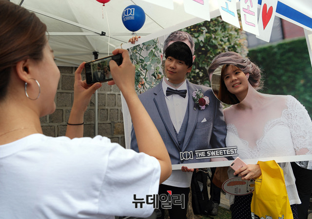 ▲ 14일 '동성애 퀴어축제 반대 국민대회' 현장.ⓒ뉴데일리 이기륭 기자