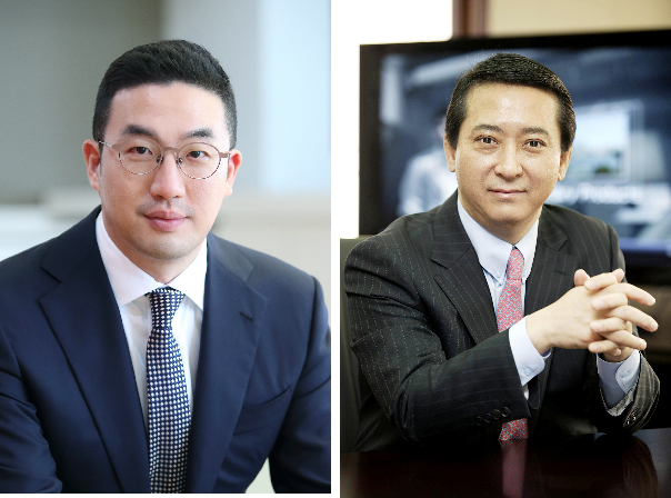 ▲ 구광모 LG그룹 회장(좌)과 권영수 ㈜LG 부회장(우)