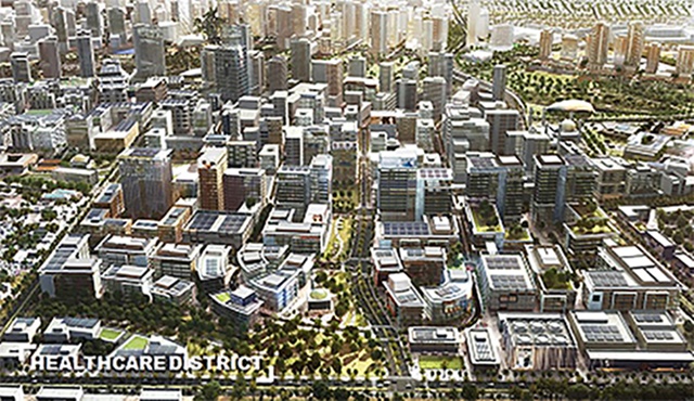 ▲ 웨디안 신도시 헬스케어 지구 조감도. ⓒ한미글로벌