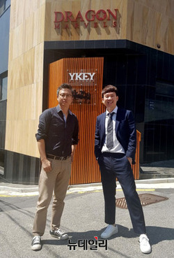 ▲ 사진은 임윤기 감독(왼쪽)과 정상하 대표(오른쪽) 모습 ⓒ드래곤 마블스