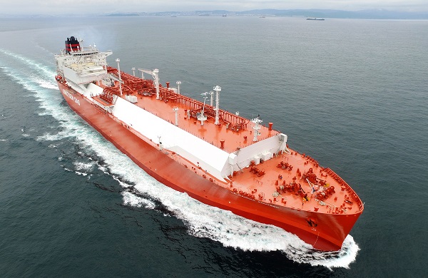 ▲ 현대중공업의 17만6000㎥급 LNG운반선. ⓒ현대중공업