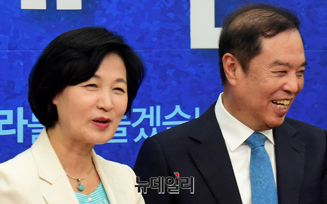 ▲ 김병준 자유한국당 혁신비대위원장이 추미애 더불어민주당 대표를 예방했다 ⓒ뉴데일리 이종현 기자