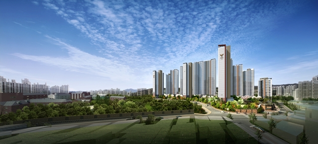 ▲ ‘남산 롯데캐슬 센트럴스카이’ 주경투시도.ⓒ롯데건설