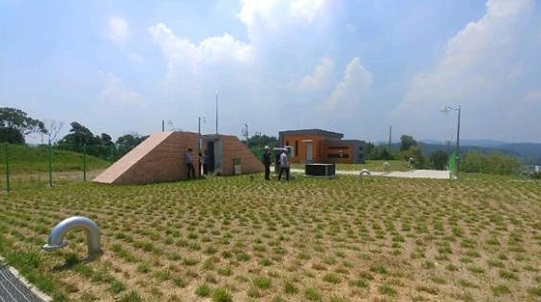 ▲ 세종시가 15억원을 들여 준공한 전의면 전의배수지.ⓒ세종시