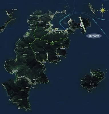 ▲ 흑산공항 위치도.ⓒ국토부