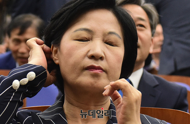 ▲ 더불어민주당 추미애 대표. ⓒ뉴데일리 이종현 기자