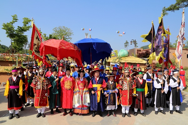 ▲ 2018년 세종대왕과 초정약수축제 장면.ⓒ청주시