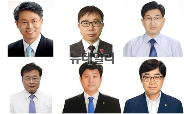▲ (왼쪽 윗줄부터) 민형배 자치발전비서관, 정현곤 시민참여비서관, 강문대 사회조정비서관, 김우영 제도개혁비서관, 김영배 정책조정비서관, 인태연 자영업비서관. ⓒ청와대
