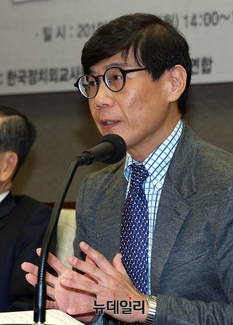 ▲ 김성호 연세대 정치외교학과 교수.ⓒ뉴데일리 이기륭 기자
