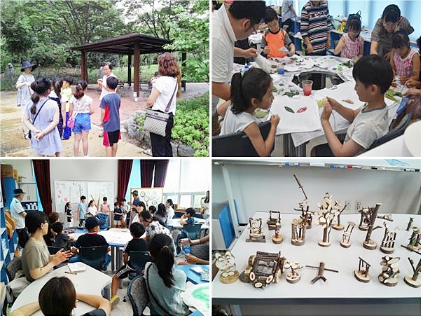 ▲ 대구수목원 ‘어린이 여름자연학교’는 재미있는 숲 해설은 물론 수목원 생태지도 그리기, 나뭇잎을 이용한 탁본 체험, 목공예 창작품 만들기 등이 마련됐다.ⓒ대구시